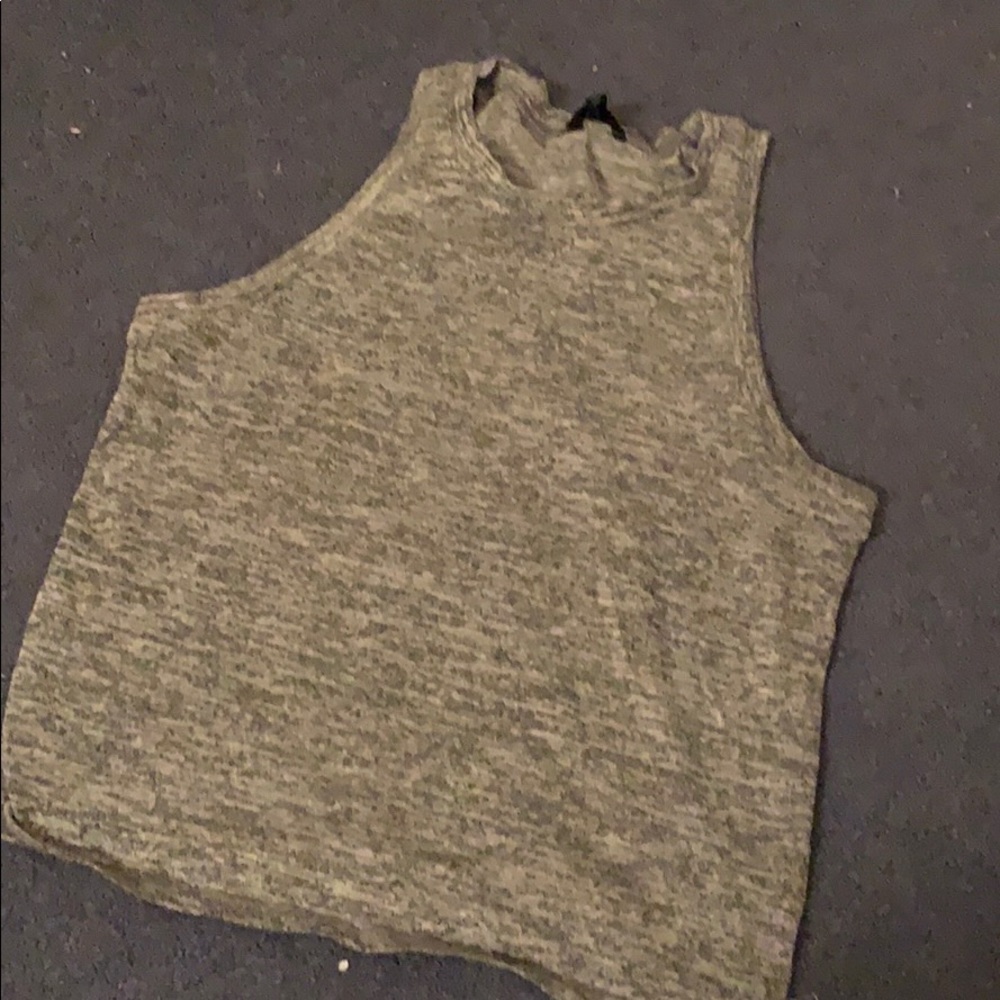 Only worn once Aeropostale gray marled tank
